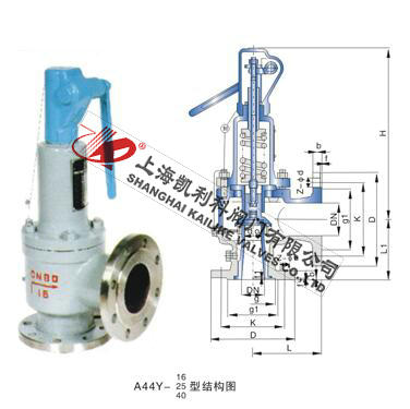 A44H、A44Y帶扳手彈簧全啟封閉式安全閥